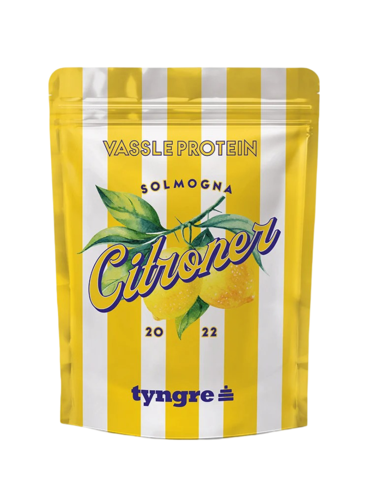 Tyngre Vassle Protein Solmogna Citroner 900 g